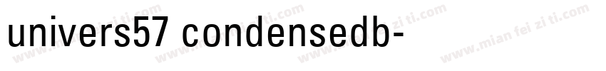 univers57 condensedb字体转换